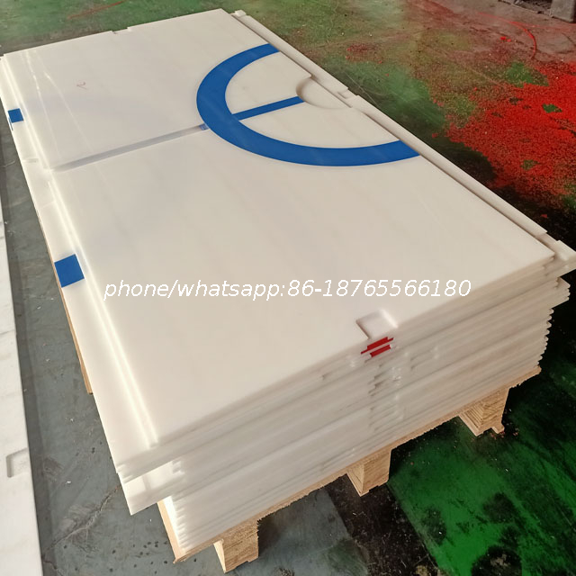 Customized synthetic ice rink panel/Artificial ice board/plastic skating panel