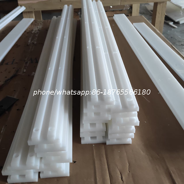 Conveyor Polyethylene UHMWPE Wear Strips Flat Top Chain Linear Guide