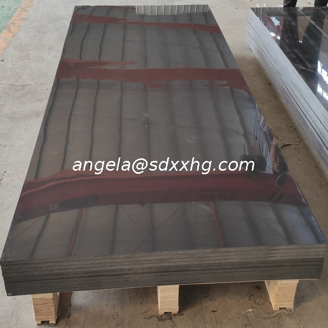 HDPE (High Density Polyethylene) Plastic Sheet 3/8" X 24" X 24" Black/red HDPE Sheet